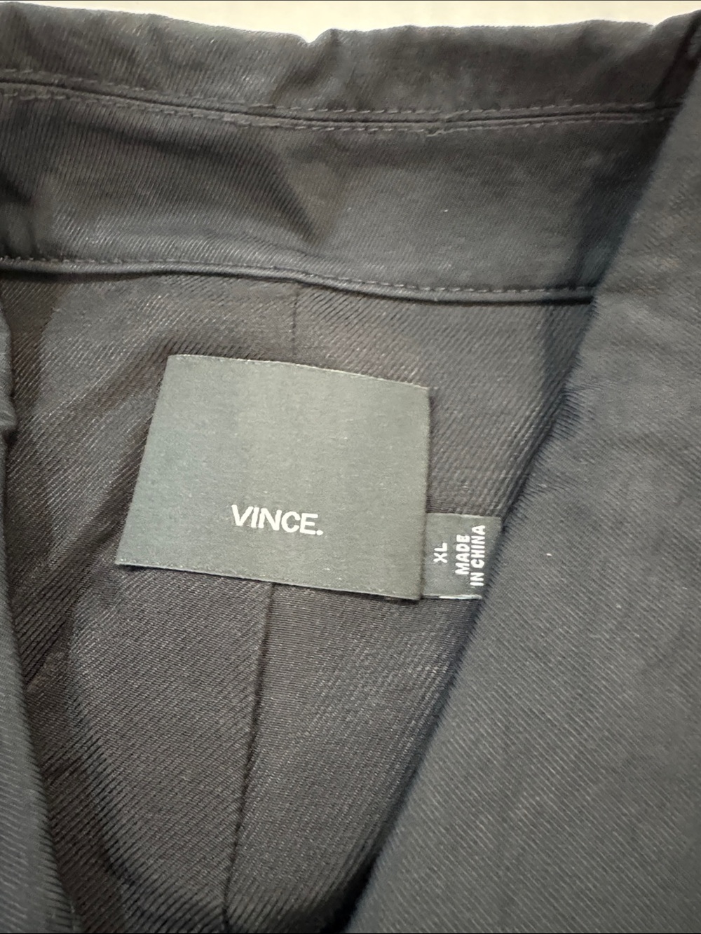 Vince Black Lightweight Shirt Jacket with Front Pockets - Picture 4 of 6